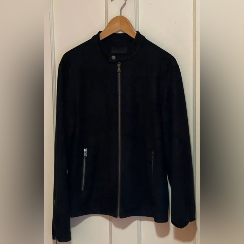 Banana Republic Black Suede Jacket (L)